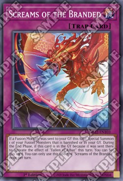 Yu-Gi-Oh! 2022 Tin of the Pharaoh's Gods Mega Pack MP22-EN103 Screams of the Branded Super Rare