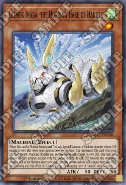 Yu-Gi-Oh! 2022 Tin of the Pharaoh's Gods Mega Pack MP22-EN130 Gizmek Inaba, the Hopping Hare of Hakuto