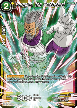 DBS Expansion Set 07: Magnificent Collection - Fusion Hero EX07-09 Paragus, the Forebearer Foil