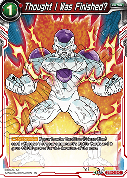 DBS Universal Onslaught BT9-019 Thought I Was Finished? Foil