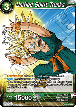 DBS Expansion Set 01: Mighty Heroes EX01-06 Unified Spirit Trunks