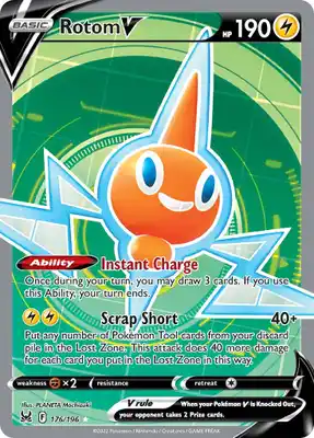 SWSH Lost Origin 176/196 Rotom V Full Art