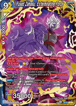 DBS Realm of the Gods BT16-129 Fused Zamasu, Exterminating Force SR
