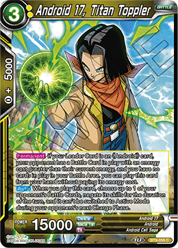 DBS Universal Onslaught BT9-056 Android 17, Titan Toppler