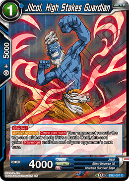 DBS Draft Box 5: Divine Multiverse DB2-057 Jilcol, High Stakes Guardian