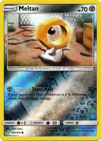 SM Unbroken Bonds 128/214 Meltan Reverse Holo