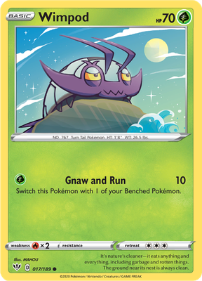 SWSH Darkness Ablaze 017/189 Wimpod