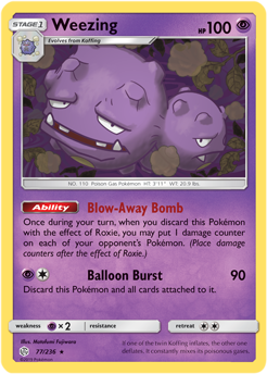 SM Cosmic Eclipse 077/236 Weezing Reverse Holo