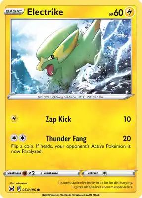 SWSH Lost Origin 054/196 Electrike Reverse Holo