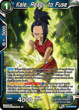 DBS Saiyan Showdown BT15-044 Kale, Ready to Fuse Foil