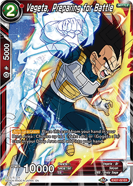DBS Expansion Set 07: Magnificent Collection - Fusion Hero EX07-02 Vegeta, Preparing for Battle
