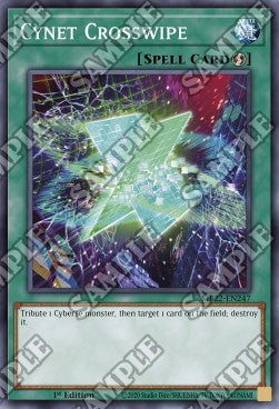 Yu-Gi-Oh! 2022 Tin of the Pharaoh's Gods Mega Pack MP22-EN247 Cynet Crosswipe