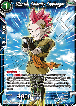 DBS Cross Spirits BT14-052 Minotia, Calamity Challenger Foil