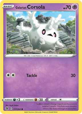 SWSH Fusion Strike 117/264 Galarian Corsola