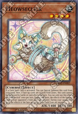 Yu-Gi-Oh! 2022 Tin of the Pharaoh's Gods Mega Pack MP22-EN207 Meowseclick