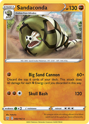 SWSH Battle Styles 082/163 Sandaconda Reverse Holo