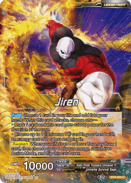 DBS Universal Onslaught BT9-053 Jiren / Full-Power Jiren, the Unstoppable (Leader) Foil
