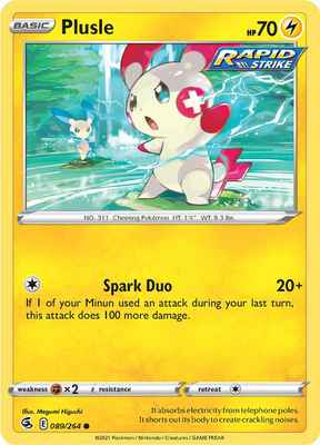 SWSH Fusion Strike 089/264 Plusle