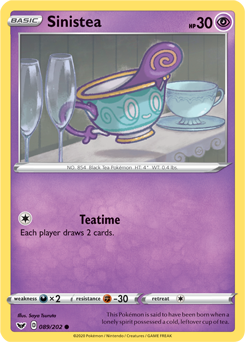 SWSH Sword and Shield 089/202 Sinistea Reverse Holo