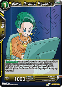 DBS Rise of the Unison Warrior BT10-113 Bulma, Devoted Supporter