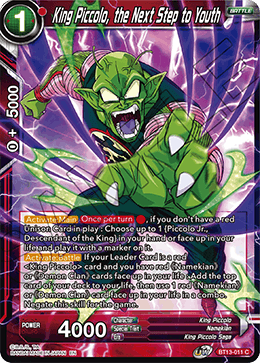 DBS Supreme Rivalry BT13-011 King Piccolo, the Next Step to Youth