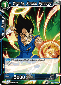 DBS Vicious Rejuvenation BT12-036 Vegeta, Fusion Synergy Foil