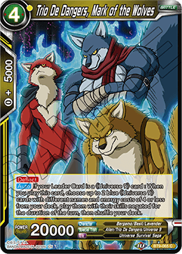 DBS Universal Onslaught BT9-065 Trio De Dangers, Mark of the Wolves