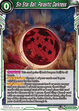 DBS Vicious Rejuvenation BT12-081 Six-Star Ball, Parasitic Darkness