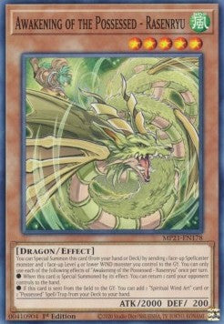Yu-Gi-Oh! 2021 Tin of Ancient Battles Mega Pack MP21-EN178 Awakening of the Possessed - Rasenryu