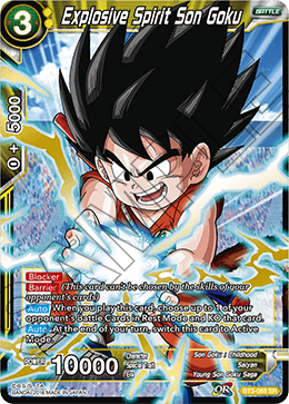 DBS Cross Worlds BT3-088 Explosive Spirit Son Goku (SR)