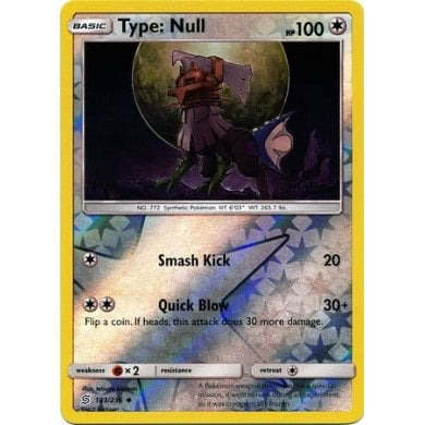 SM Unified Minds 183/236 Type: Null Reverse Holo