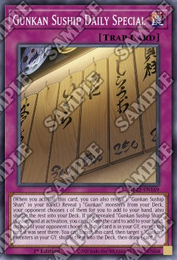 Yu-Gi-Oh! 2022 Tin of the Pharaoh's Gods Mega Pack MP22-EN169 Gunkan Suship Daily Special