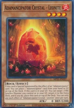 Yu-Gi-Oh! 2021 Tin of Ancient Battles Mega Pack MP21-EN227 Adamancipator Crystal - Leonite
