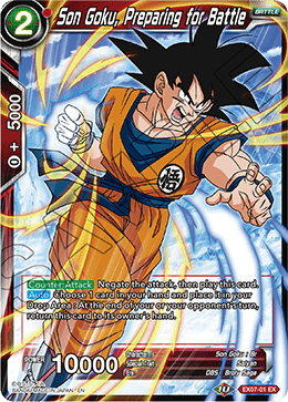 DBS Expansion Set 07: Magnificent Collection - Fusion Hero EX07-01 Son Goku, Preparing for Battle Foil