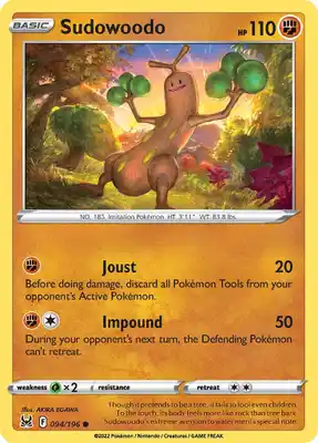 SWSH Lost Origin 094/196 Sudowoodo Reverse Holo