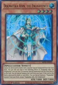 Yu-Gi-Oh! 2021 Tin of Ancient Battles Mega Pack MP21-EN103 Dogmatika Adin, the Enlightened Ultra Rare
