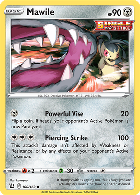 SWSH Battle Styles 100/163 Mawile Reverse Holo