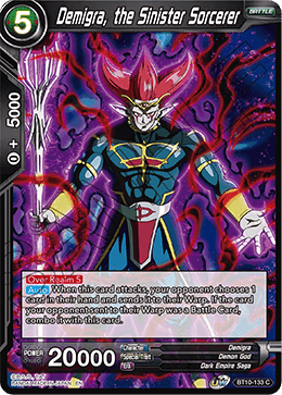 DBS Rise of the Unison Warrior BT10-133 Demigra, the Sinister Sorcerer Foil