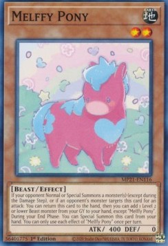 Yu-Gi-Oh! 2021 Tin of Ancient Battles Mega Pack MP21-EN116 Melffy Pony
