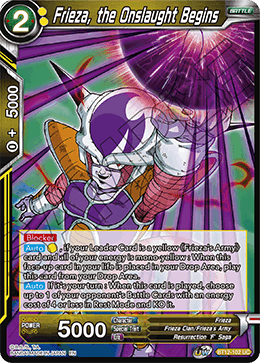 DBS Vicious Rejuvenation BT12-102 Frieza, the Onslaught Begins