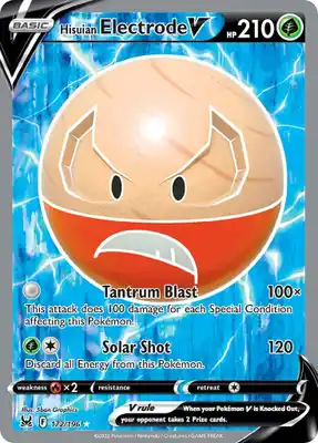 SWSH Lost Origin 172/196 Hisuian Electrode V Full Art