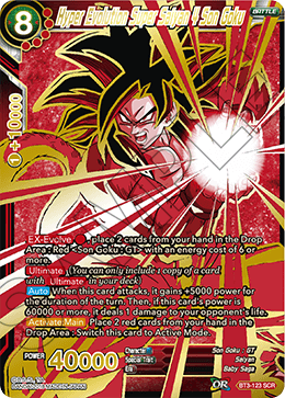 DBS Cross Worlds BT3-123 Hyper Evolution Super Saiyan 4 Son Goku (SCR)