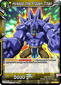 DBS Draft Box 5: Divine Multiverse DB2-118 Hyssop the Frozen Titan
