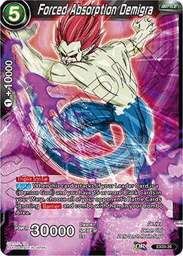 DBS Expansion Set 03: Ultimate Box EX03-26 Forced Absorption Demigra