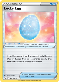SWSH Sword and Shield 167/202 Lucky Egg Reverse Holo