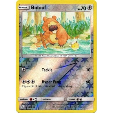SM Unified Minds 171/236 Bidoof Reverse Holo