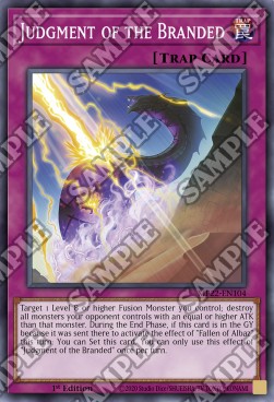 Yu-Gi-Oh! 2022 Tin of the Pharaoh's Gods Mega Pack MP22-EN104 Judgment of the Branded