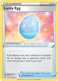 SWSH Sword and Shield 167/202 Lucky Egg