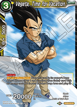 DBS Expansion Set 09: Saiyan Surge EX09-02 Vegeta, Time for Vacation
