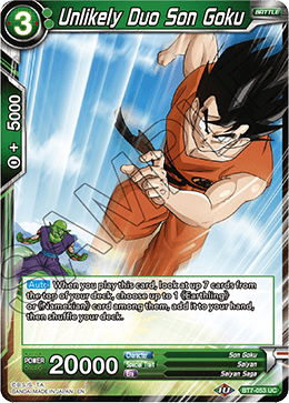 DBS Assault of the Saiyans BT7-053 Unlikely Duo Son Goku